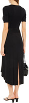 Thumbnail for your product : Enza Costa Twisted Stretch-jersey Midi Skirt
