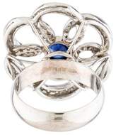 Thumbnail for your product : Ring Diamond & Sapphire Flower Cocktail