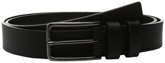 Calvin Klein 35mm Large Grain Shrunken Leather Belt with Two Loops Men's Belts