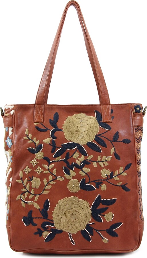 Old Trend Women's Flora Soul Hand-Embroidery Tote Bag - ShopStyle