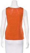 Thumbnail for your product : Eileen Fisher Sleeveless Linen-Blend Top