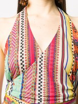Thumbnail for your product : Etro Halterneck Striped Maxi Dress