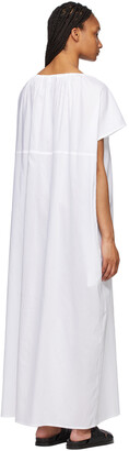 Totême White Draped Beach Tunic Dress