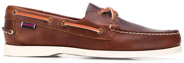 dockside portland leather boat shoe