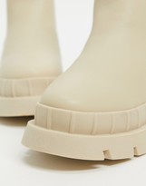 Thumbnail for your product : Raid Wide Fit Turner chunky chelsea boot in stone drench
