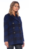 Thumbnail for your product : RED Valentino Plaid Pea Coat