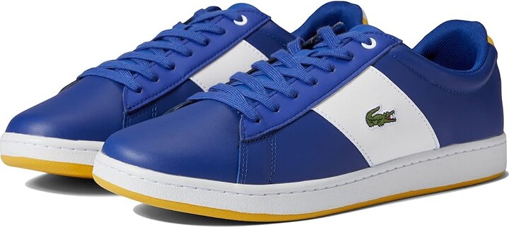 Lacoste Carnaby Evo 0722 3 SMA (Blue Yellow) Men's Shoes - ShopStyle