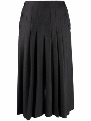 Christian Dior Pre-Owned 2010 Pleated High-Waisted Culottes