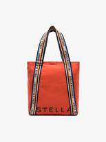 Thumbnail for your product : Stella McCartney orange logo print tote bag