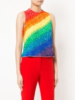Thumbnail for your product : Manish Arora Rainbow striped tank top