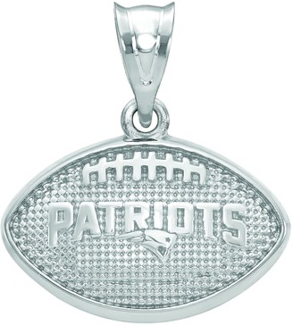NFL Sterling Silver New England Patriots Football Pendant
