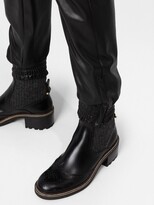 Thumbnail for your product : Ermanno Scervino Drawstring Faux Leather Leggings
