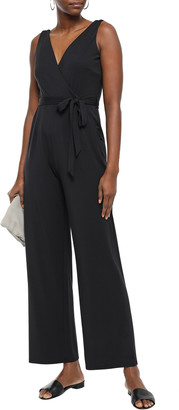Tart Collections Belted Wrap-effect Stretch-modal Jumpsuit