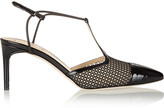 Thumbnail for your product : Reed Krakoff Mesh and patent-leather T-bar pumps