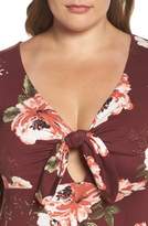 Thumbnail for your product : Soprano Plunging Floral Midi Dress