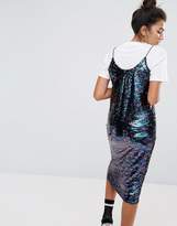 Thumbnail for your product : Mad But Magic Sequin Cami Dress With Frill