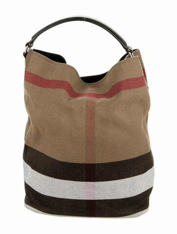 Burberry Medium Susanna Bucket Bag Silver ShopStyle