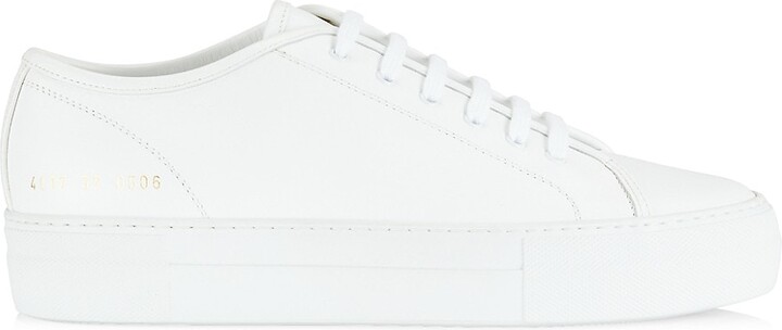 Common Projects - Court Leather Sneakers - White Common Projects