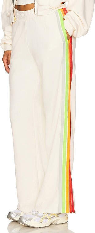 Aviator Nation 5 Stripe Wide Leg Pocket Sweatpant