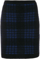 Balmain - checked knitted skirt 