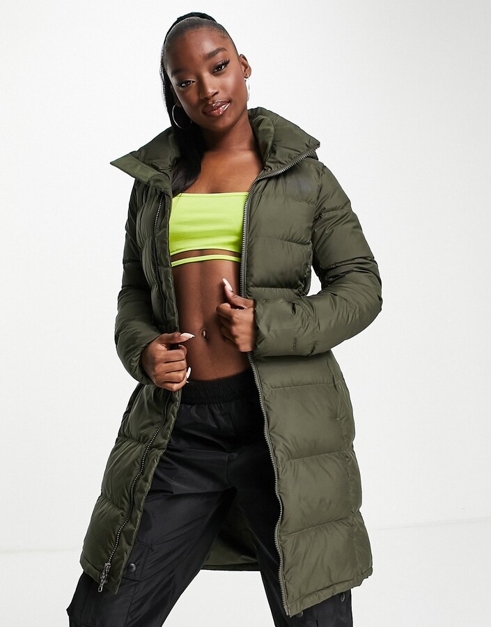 The North Face Metropolis puffer jacket in khaki - ShopStyle