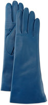 Thumbnail for your product : Portolano Cashmere-Lined Leather Gloves, Marine