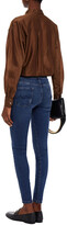 Thumbnail for your product : 7 For All Mankind Embellished Distressed Mid-rise Skinny Jeans