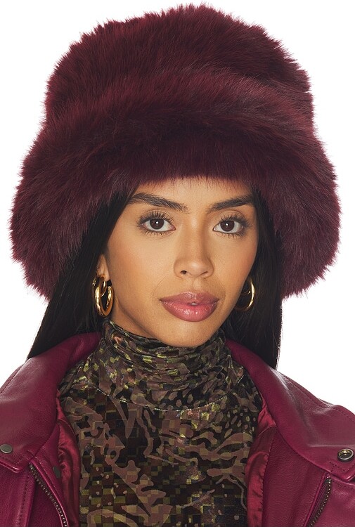 Jocelyn Oversized Faux Fur Bucket Hat