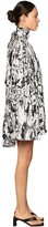 Thumbnail for your product : Balenciaga Pleated Print Satin Cape Mini Dress