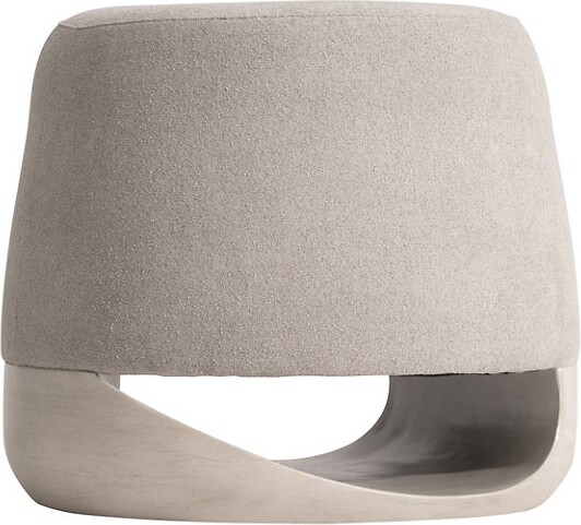 Bernhardt Sereno Upholstered Accent Stool in Cream