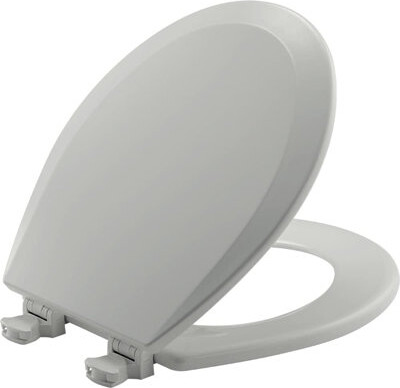 Bemis 1500EC Toilet Seat with Easy Clean & Change Hinges, Durable Wood