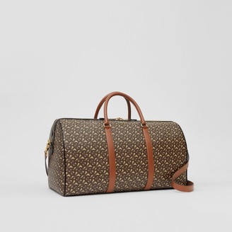 Burberry Monogram Print E-canvas and Leather Holdall