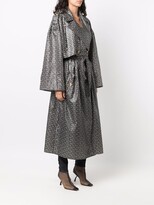Thumbnail for your product : Balmain Monogram-Pattern Trench Coat
