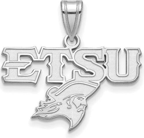 Black Bow Jewelry Co. BlackBowJewelry10kWhiteGoldEastTennesseeStateBuccaneersNCAAMediumMascotPendant