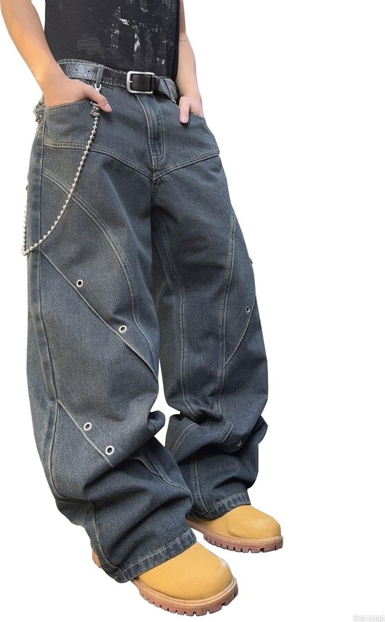 Hip Hop Baggy Jeans And Trousers From The 80s And 90s Retro Mens