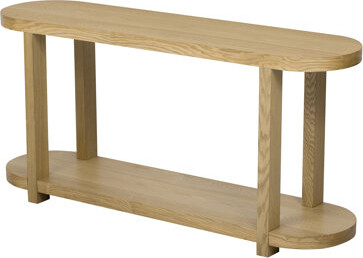 Latitude Run Modern Minimalist Ash Veneer Entryway Table with Streamlined Desktop Design Suitable for Study Rooms Entryways Hallways Living Rooms and Foyers