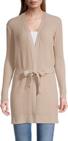Thumbnail for your product : Minnie Rose Rib-Knit Belted Duster Cardigan