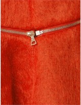 Thumbnail for your product : Kaelen Red Mohair Zip Flounce Skirt