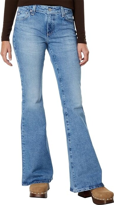 AG Jeans Angeline Mid-Rise Flare in Upper West Women's Jeans Upper West : 27, Cotton/Denim/Elastane