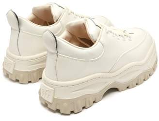 Eytys Angel Exaggerated-sole Leather Trainers - Mens - White