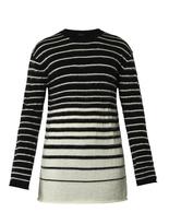 Thumbnail for your product : McQ Striped wool and mohair-blend sweater