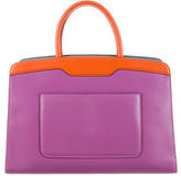 Thumbnail for your product : Bvlgari Bicolor Leather Satchel