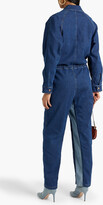 Thumbnail for your product : See by Chloe Patchwork denim jumpsuit