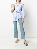 Thumbnail for your product : Each X Other Striped Print Belted Shirt