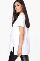 Thumbnail for your product : boohoo Maternity Side Split Oversized Tee