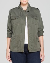 Thumbnail for your product : Vince Camuto Plus Sateen Utility Jacket