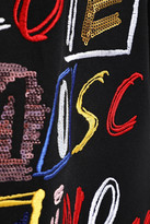Thumbnail for your product : Love Moschino Embellished French Cotton-blend Terry Mini Dress