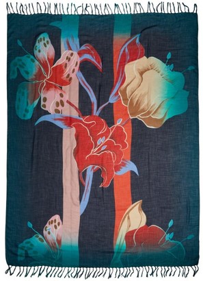 Etro Floral-print Cashmere Scarf - Multi