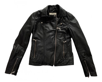 Whistles Black Leather Leather jackets