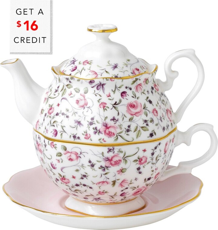Royal Albert New Country Roses Tea For One With $16 Credit
